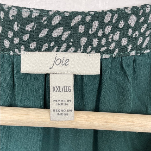 Joie Balloon Long Sleeve Arctic Animal Print Sheer Chiffon Women's 2XL Dress - Picture 12 of 12